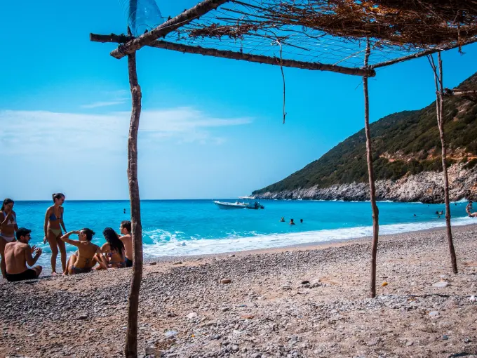 Urlaub in Dhërmi in Albanien: Gjipe Beach